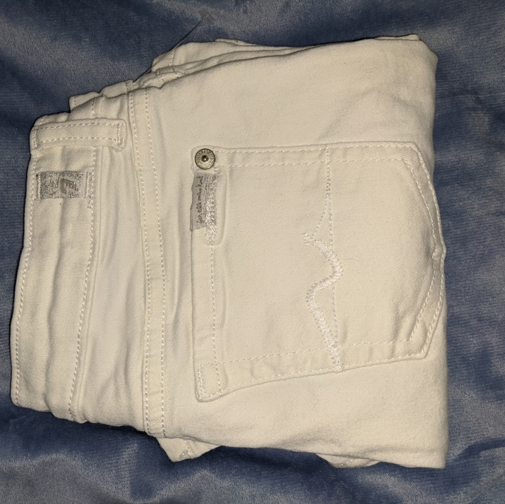 7 For All Man Kind White Girls Shorts